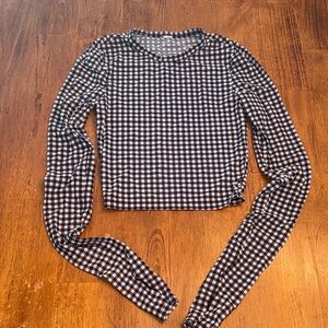 ALO yoga semi sheer crop
Top size small